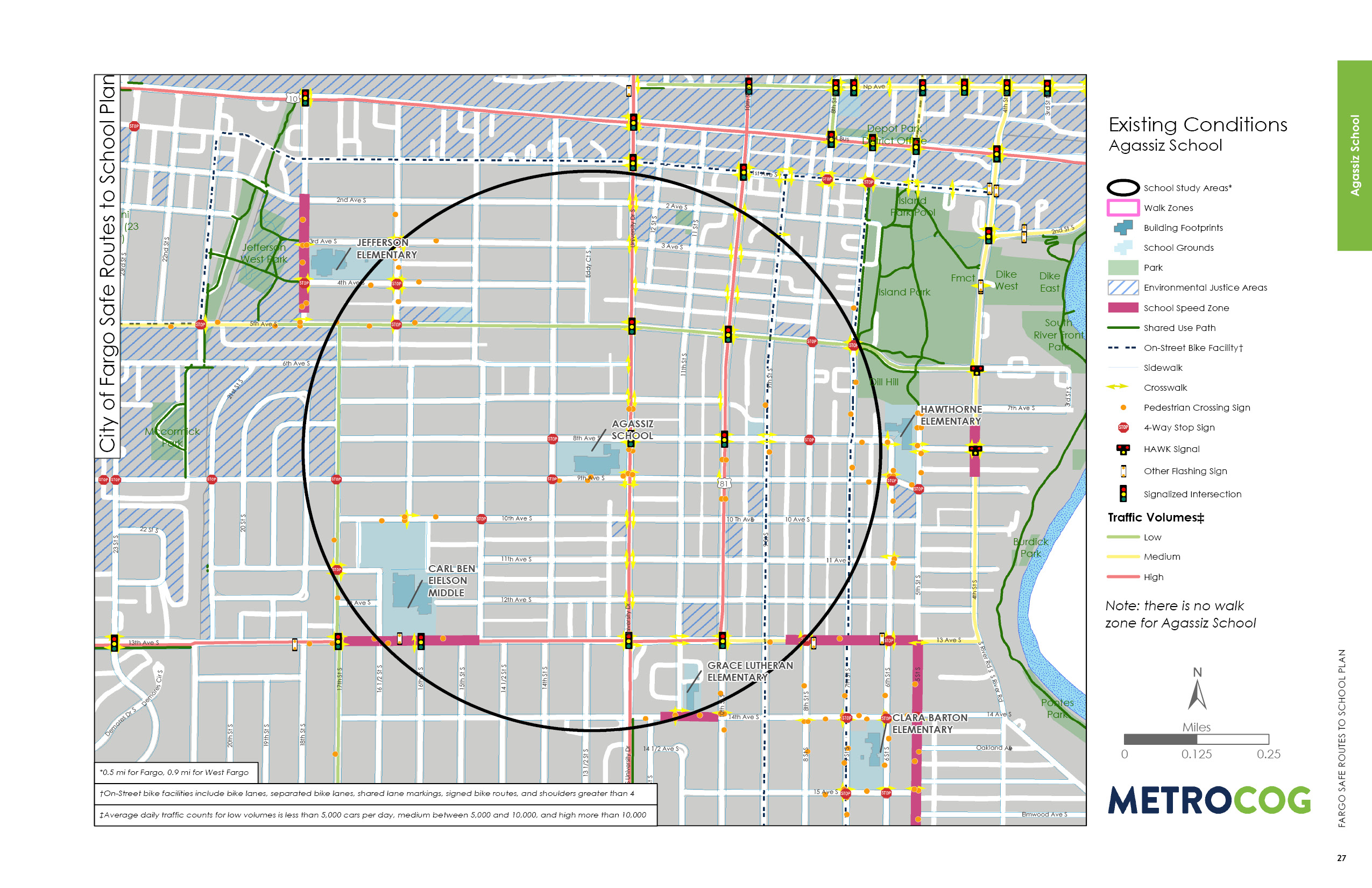 Existing Conditions Map of Agassiz Alternative