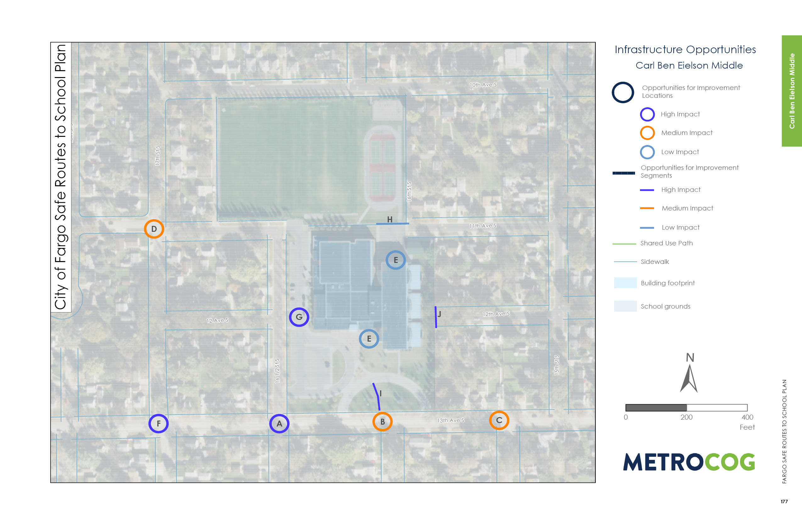 Opportunities for Improvement Map of Carl Ben Eielson Middle