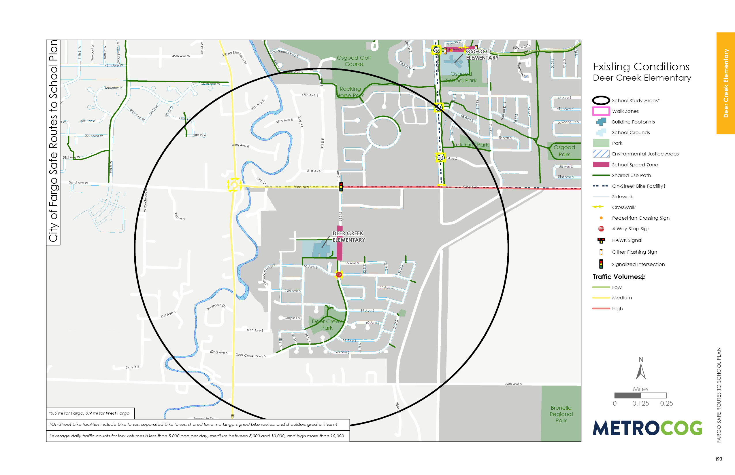 Existing Conditions Map of Deer Creek Elementary
