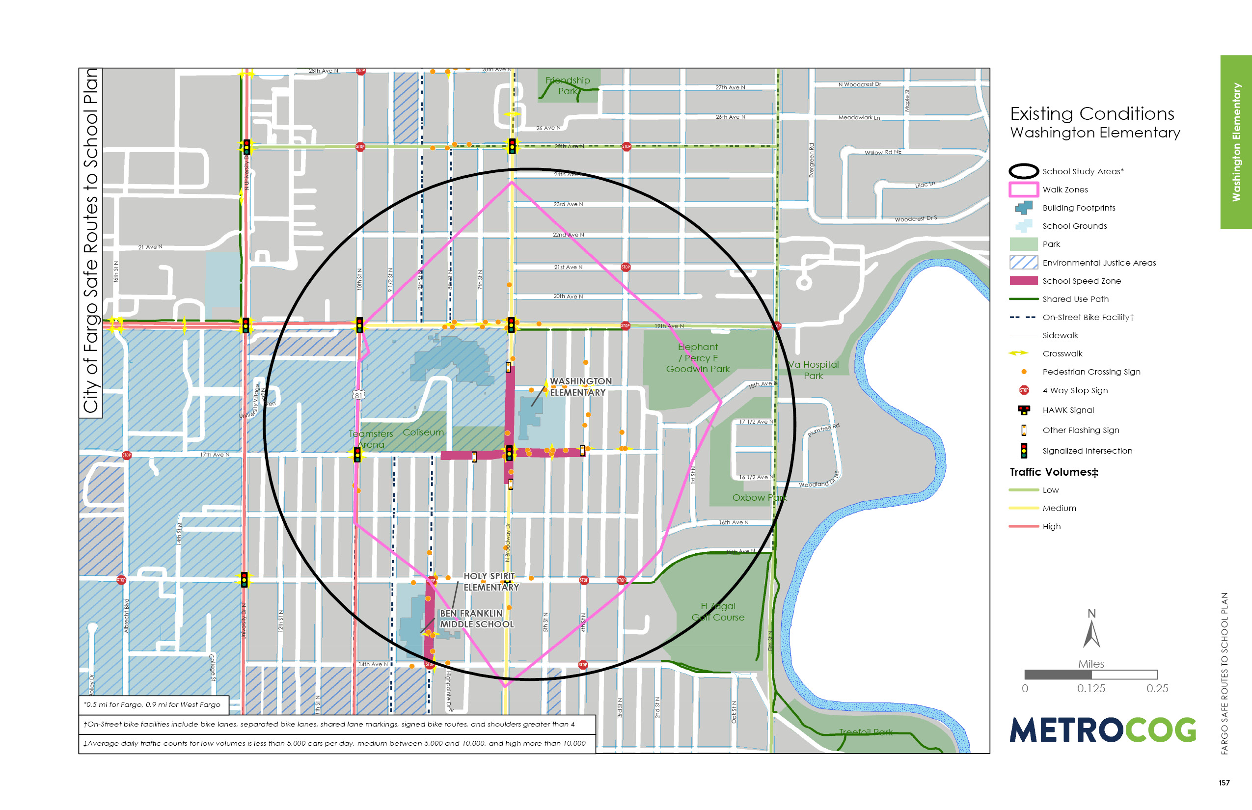 Existing Conditions Map of Washington Elementary
