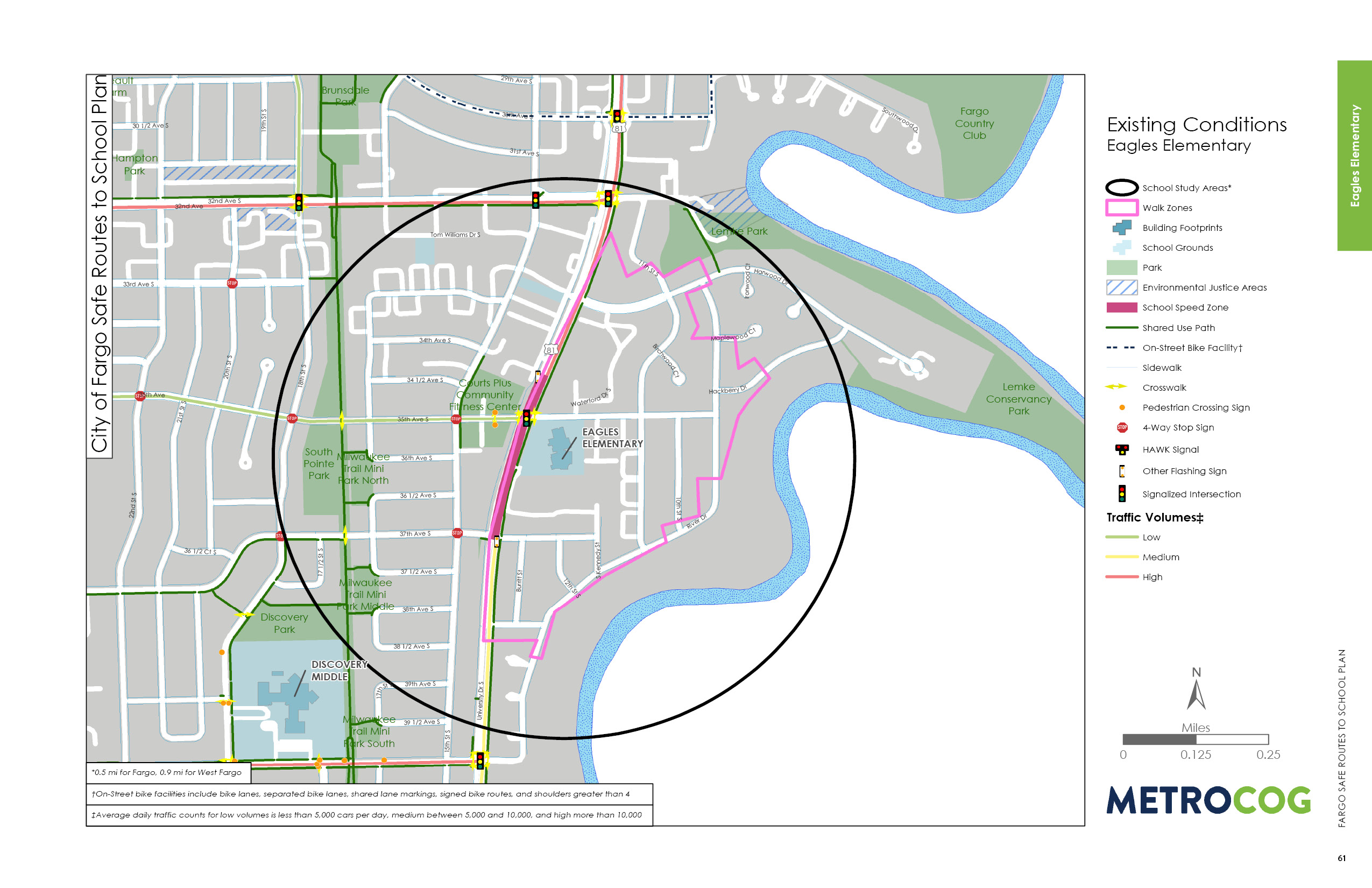 Existing Conditions Map of Eagles Elementary