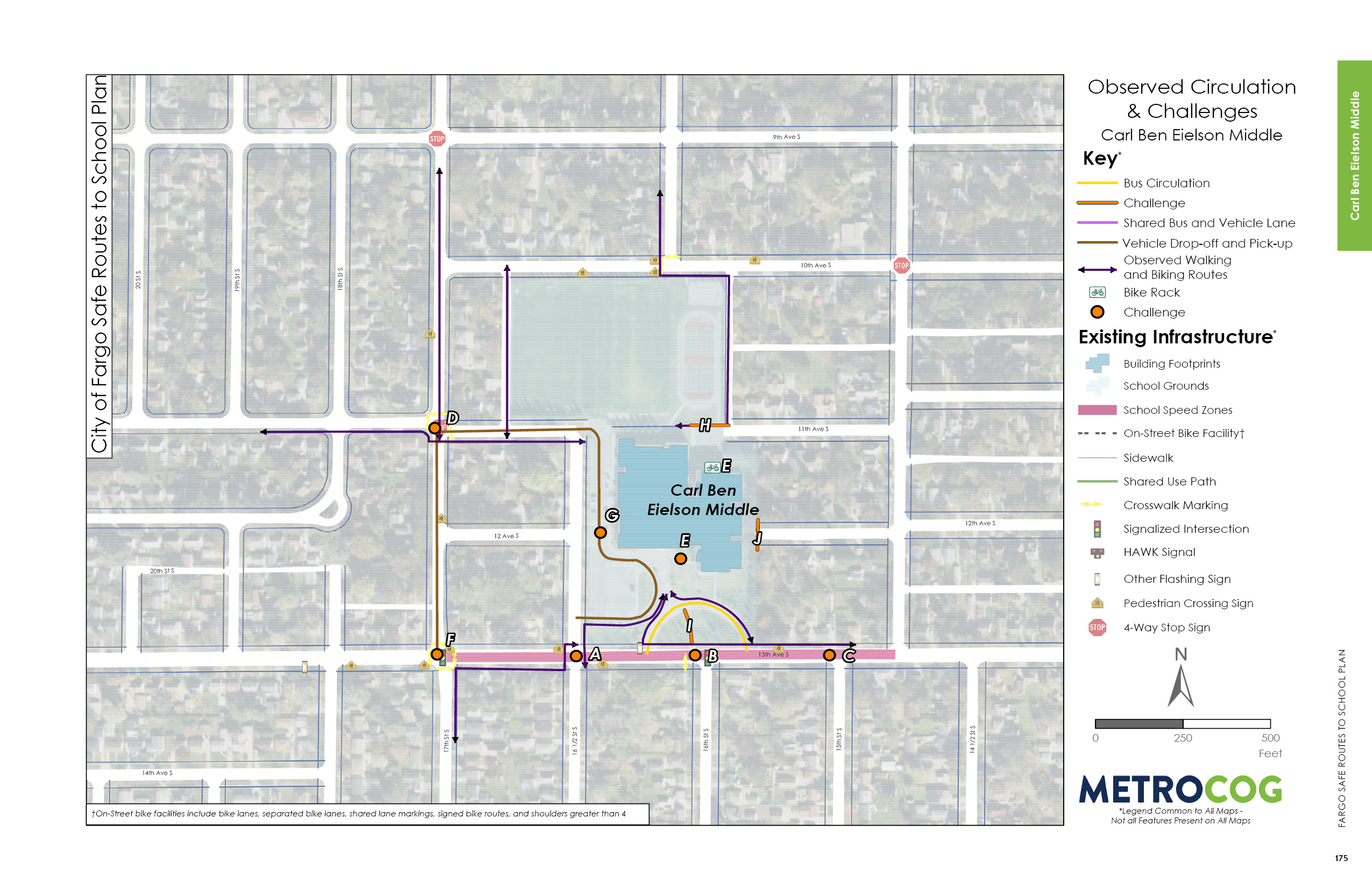 Circulation Challenges Map of Carl Ben Eielson Middle
