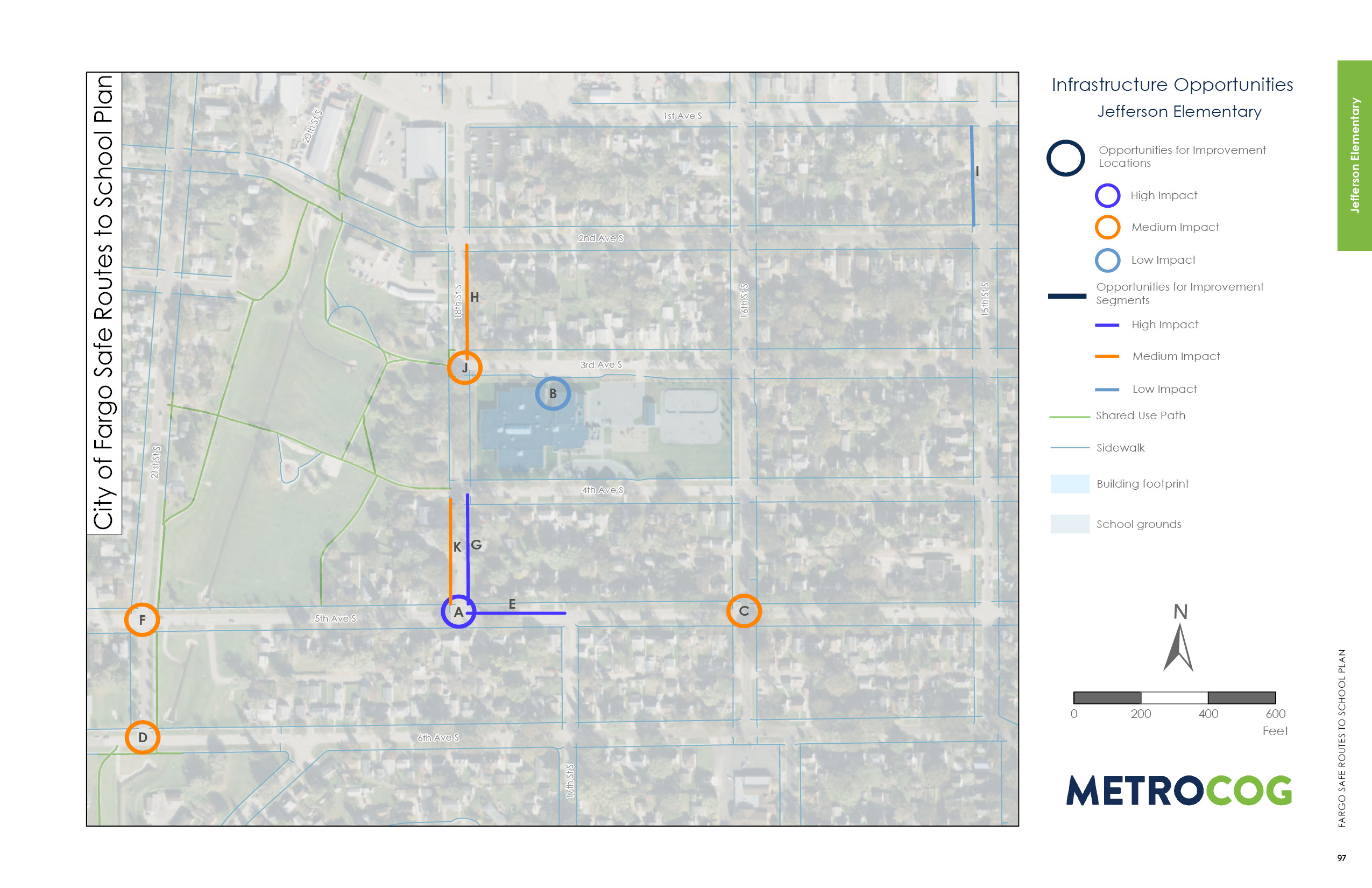 Opportunities for Improvement Map of Jefferson Elementary