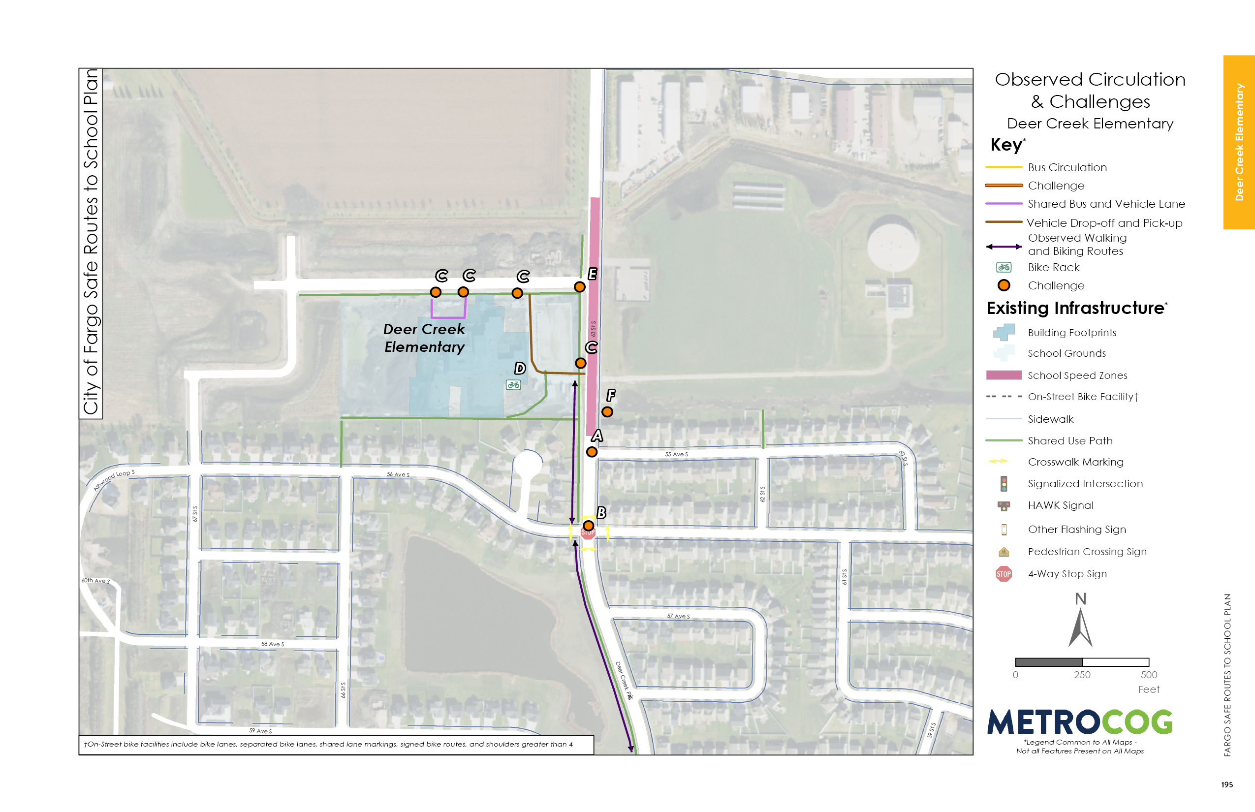 Circulation Challenges Map of Deer Creek Elementary