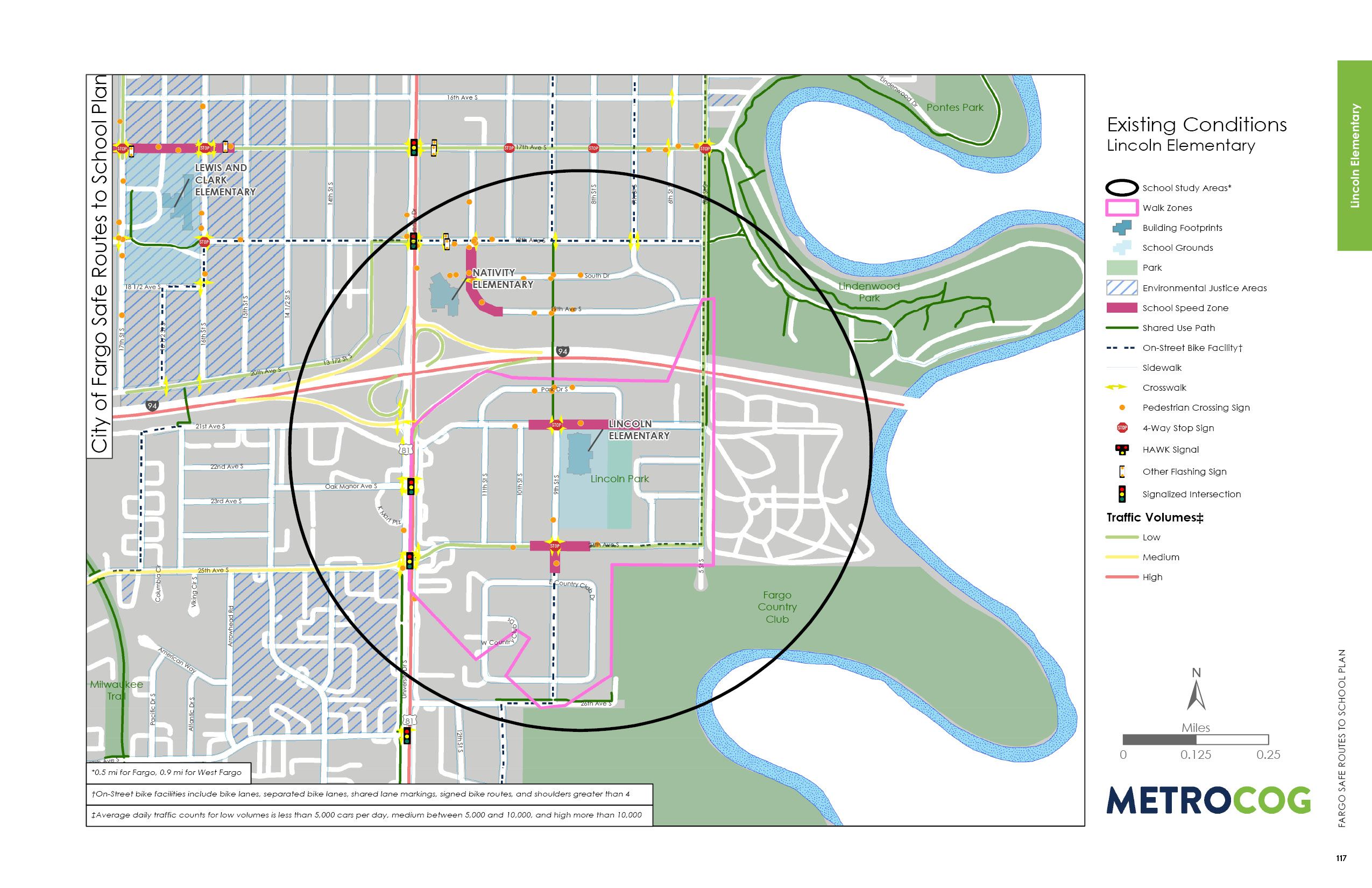 Existing Conditions Map of LincolnElementary