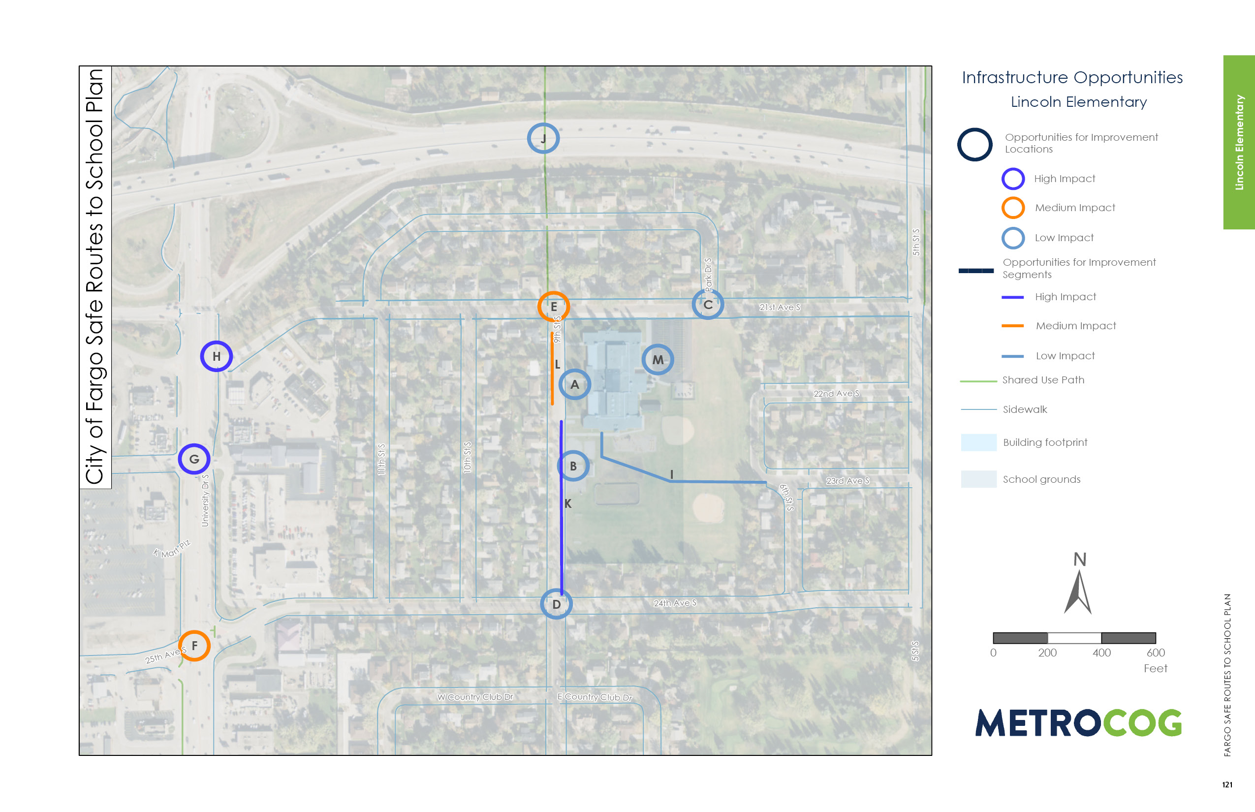 Opportunities for Improvement Map of Lincoln Elementary