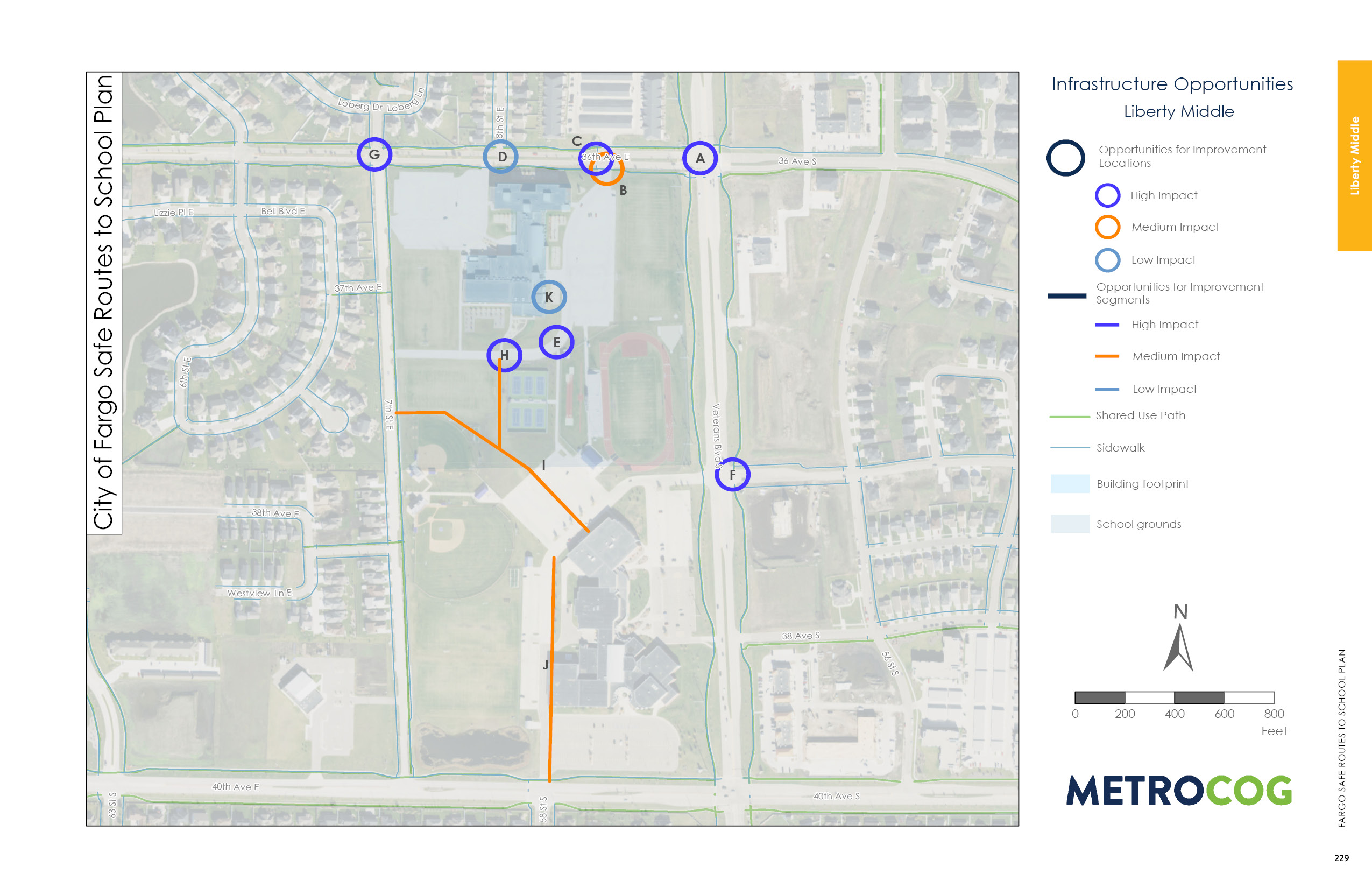 Opportunities for Improvement Map of Liberty Middle