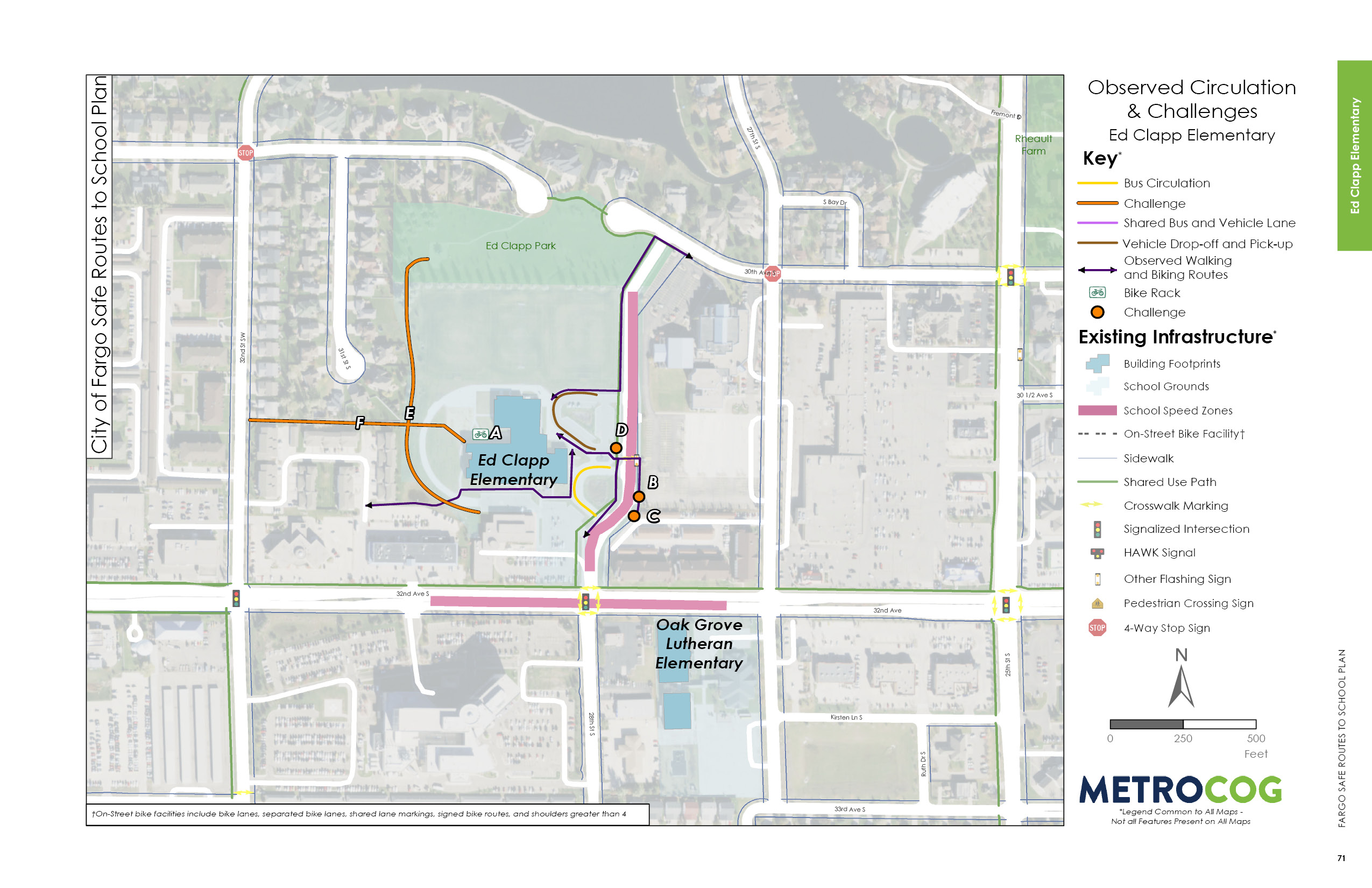 Circulation Challenges Map of Ed Clapp Elementary