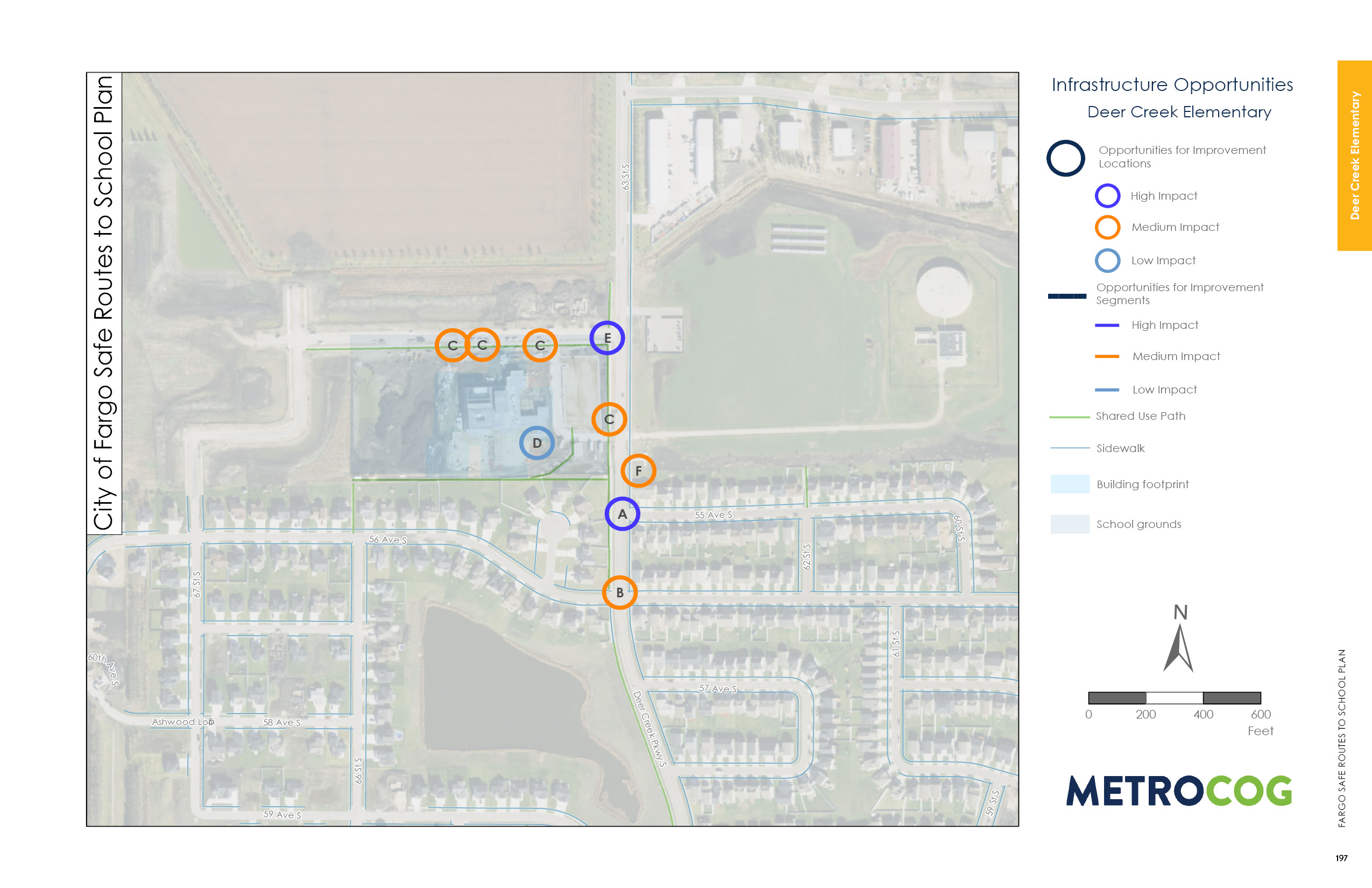 Opportunities for Improvement Map of Deer Creek Elementary
