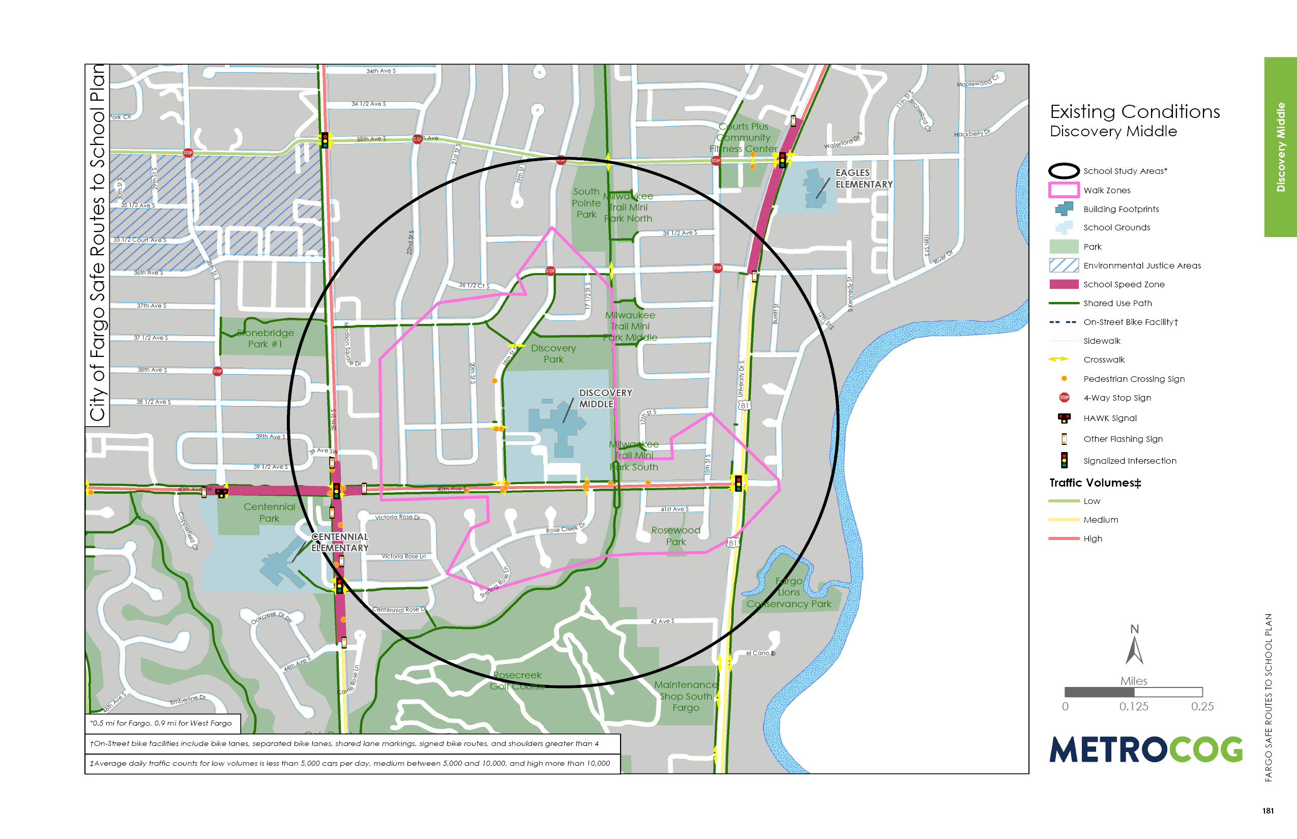 Existing Conditions Map of Discovery Middle