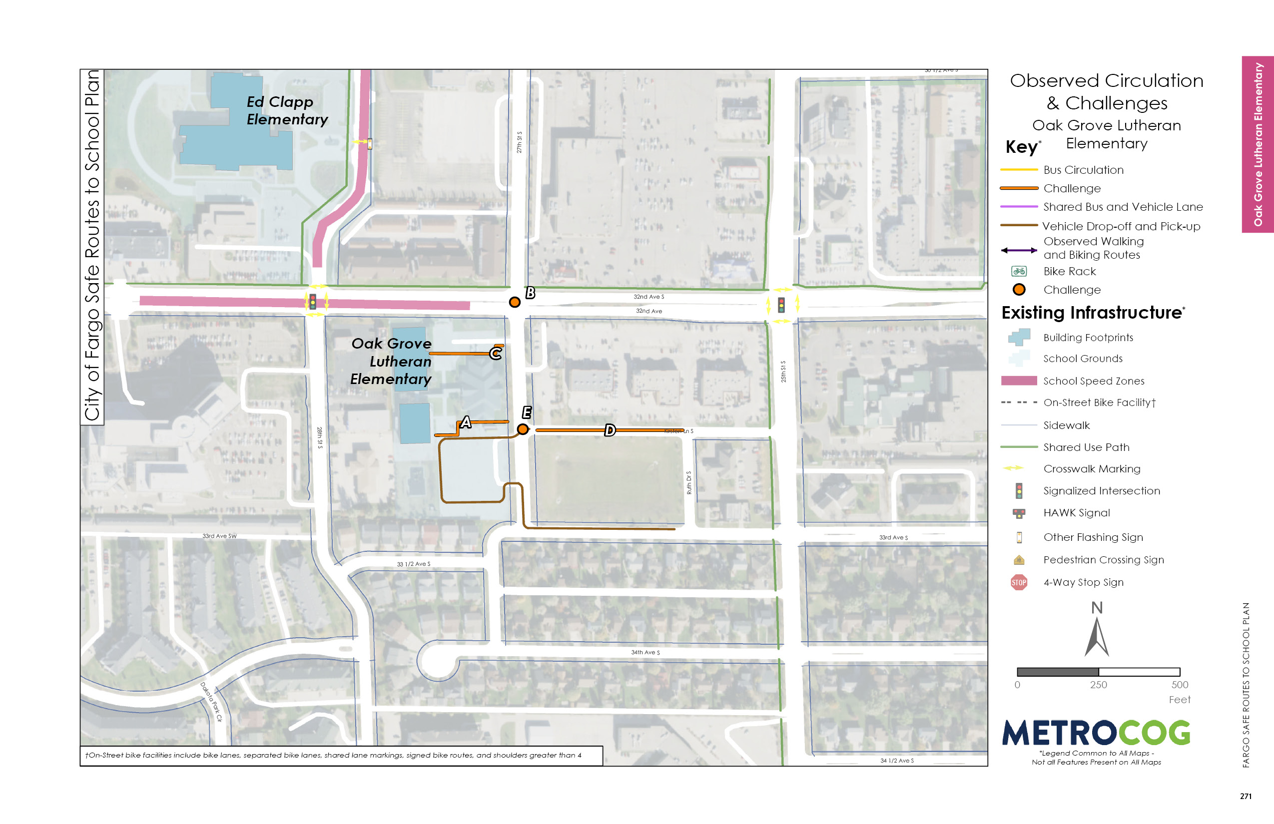 Circulation Challenges Map of Oak Grove Elementary