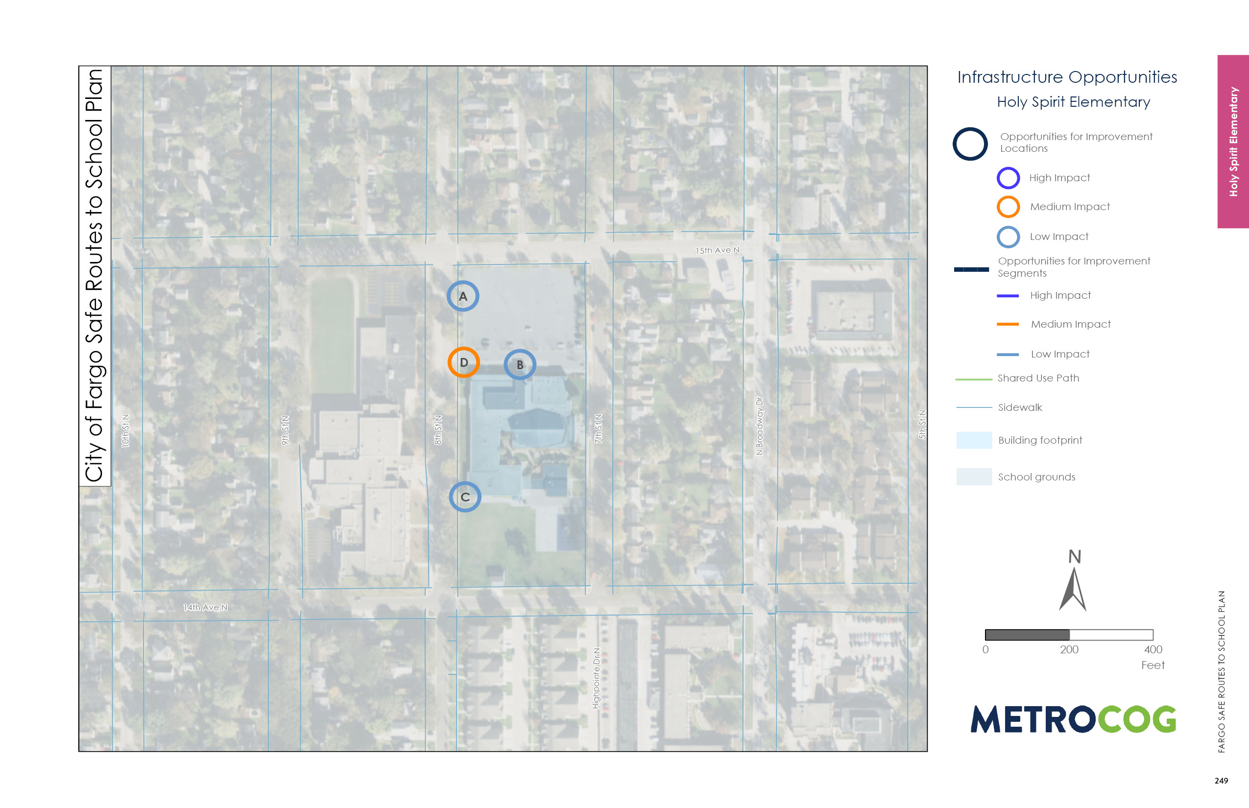 Opportunities for Improvement Map of Holy Spirit Elementary