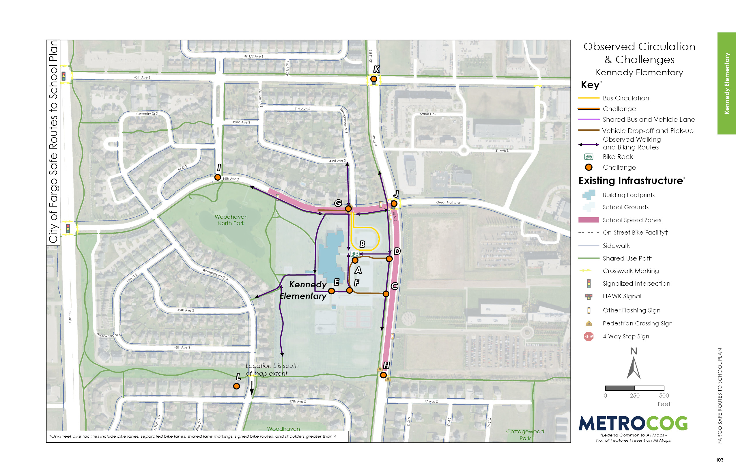 Circulation Challenges Map of Kennedy Elementary