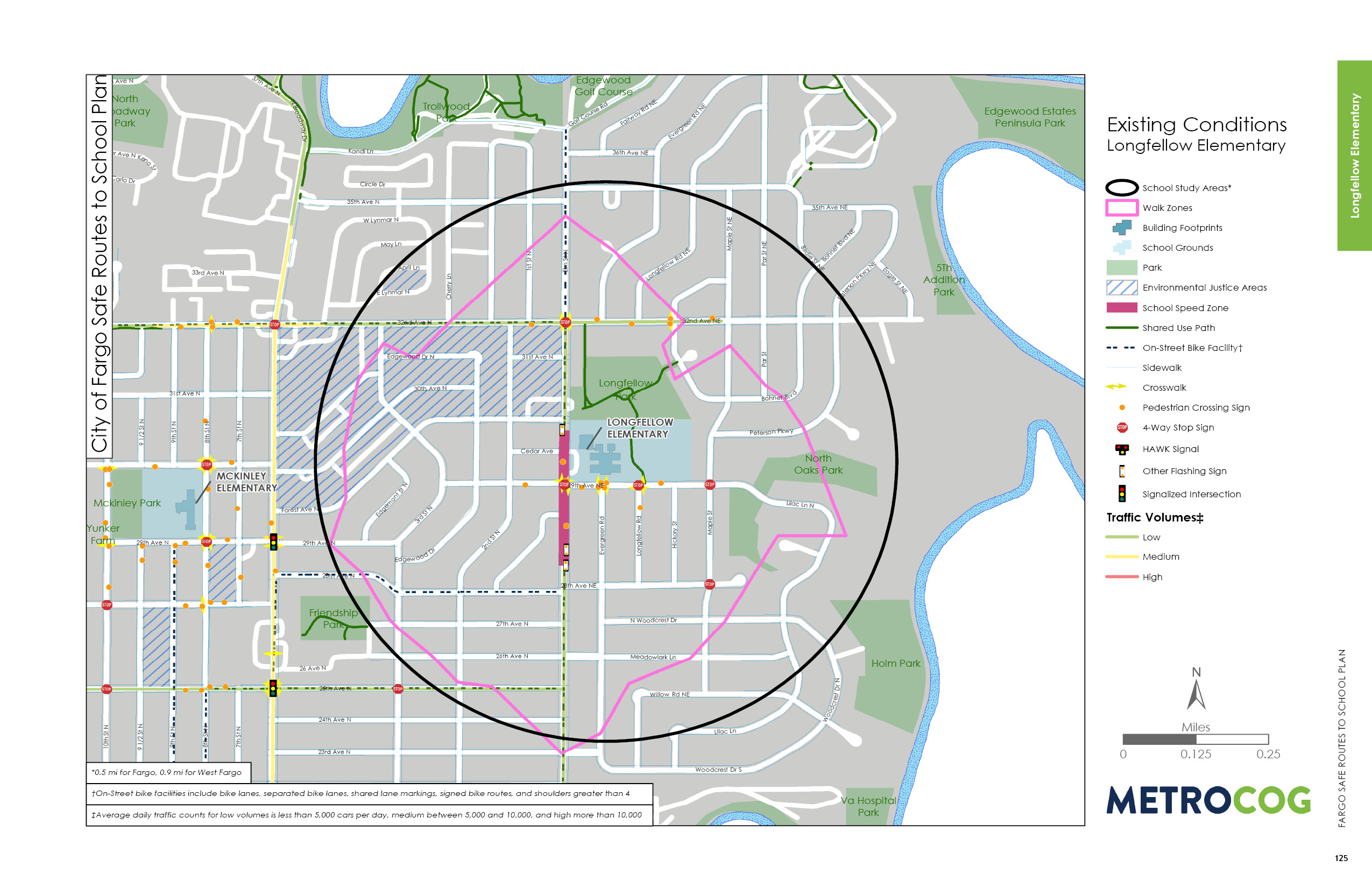 Existing Conditions Map of Longfellow Elementary