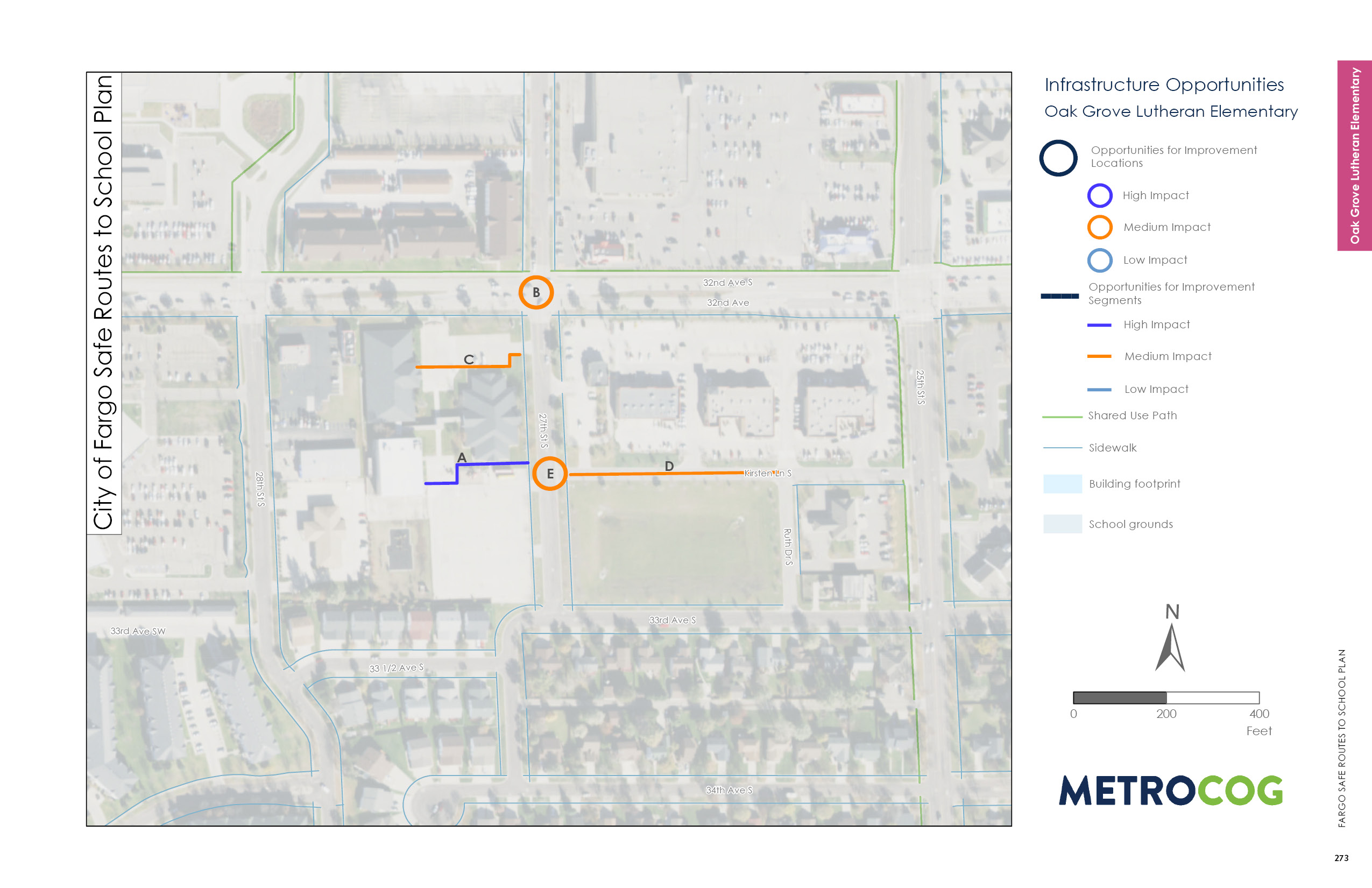 Opportunities for Improvement Map of Oak Grove Elementary
