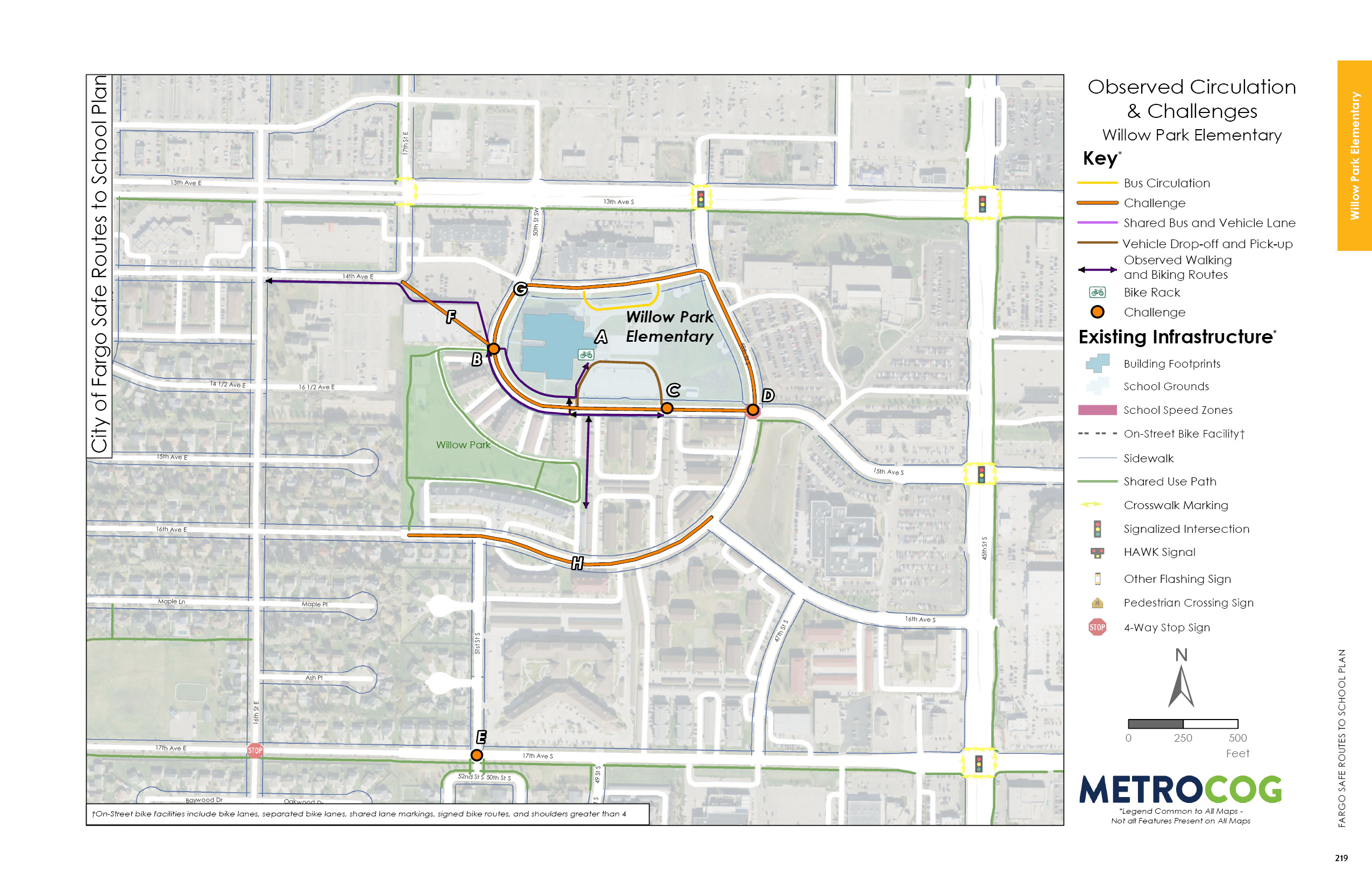 Circulation Challenges Map of Willow Park Elementary