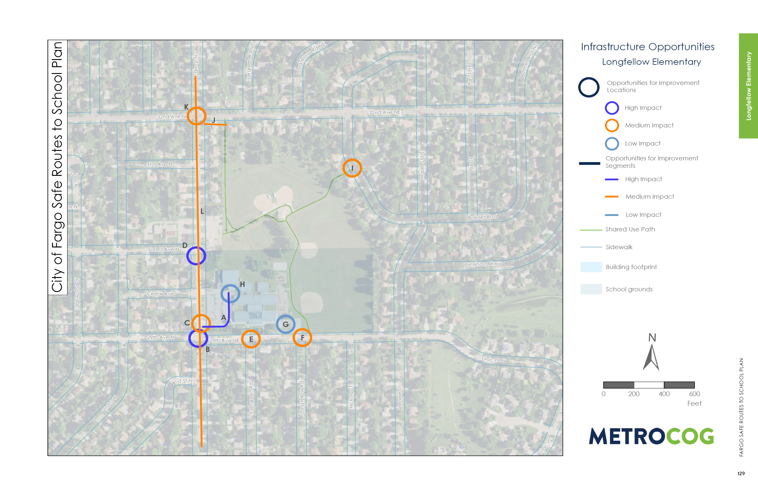 Opportunities for Improvement Map of Longfellow Elementary