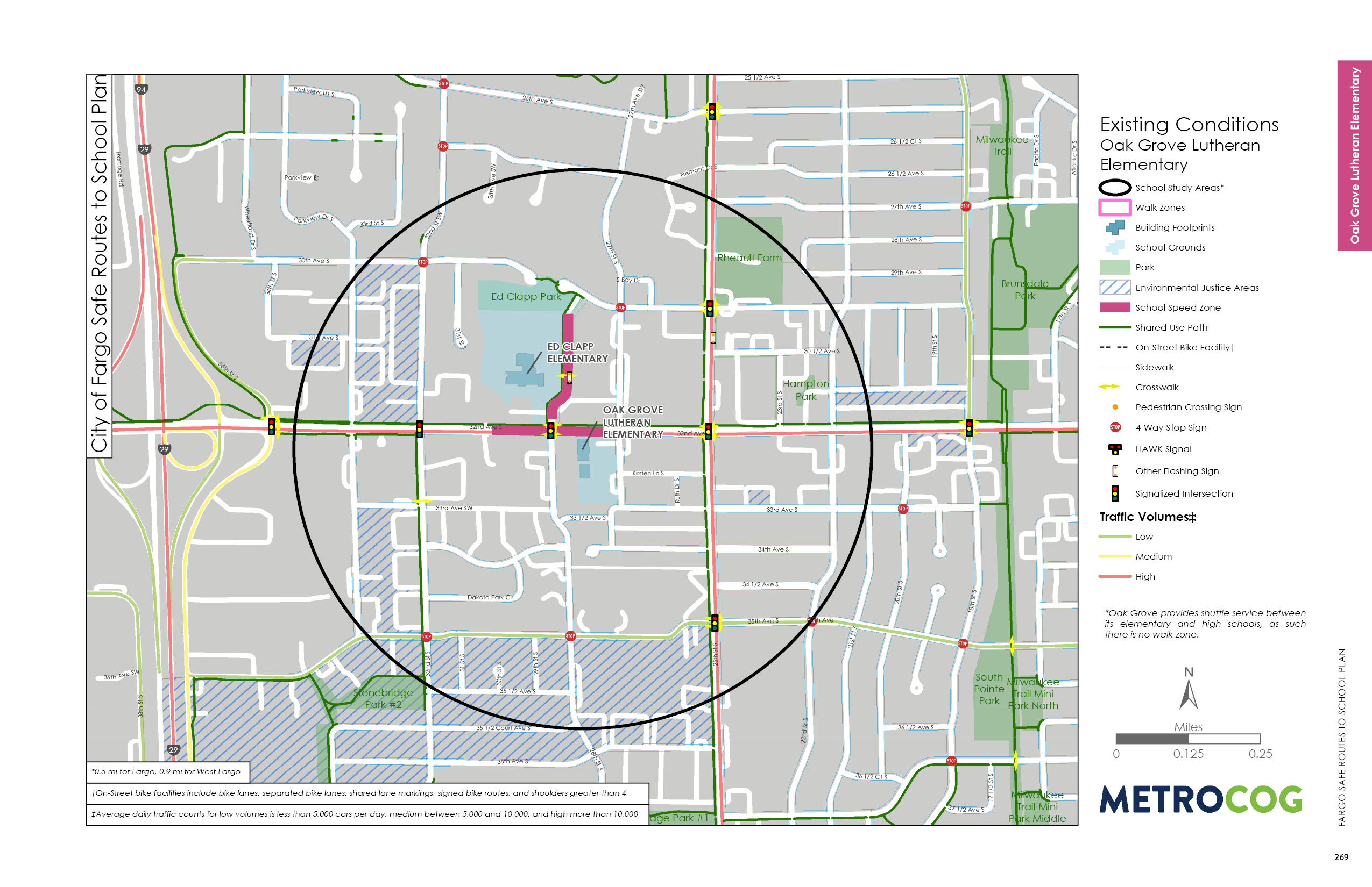 Existing Conditions Map of Oak Grove Elementary