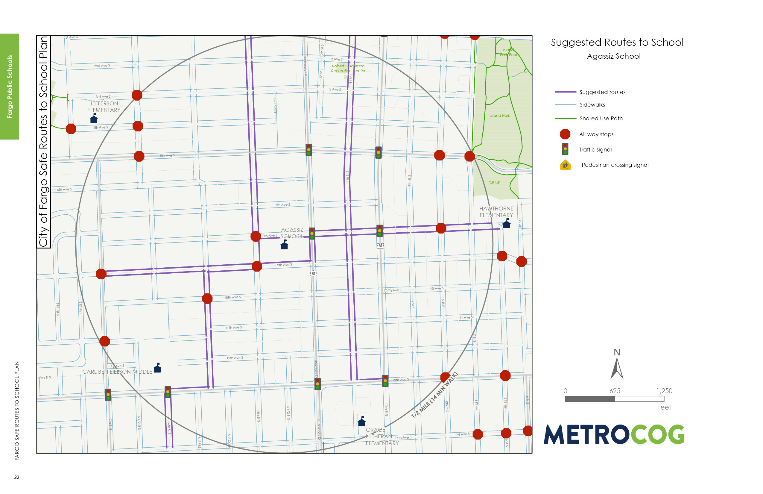 Suggested Route to School for Agassiz Alternative