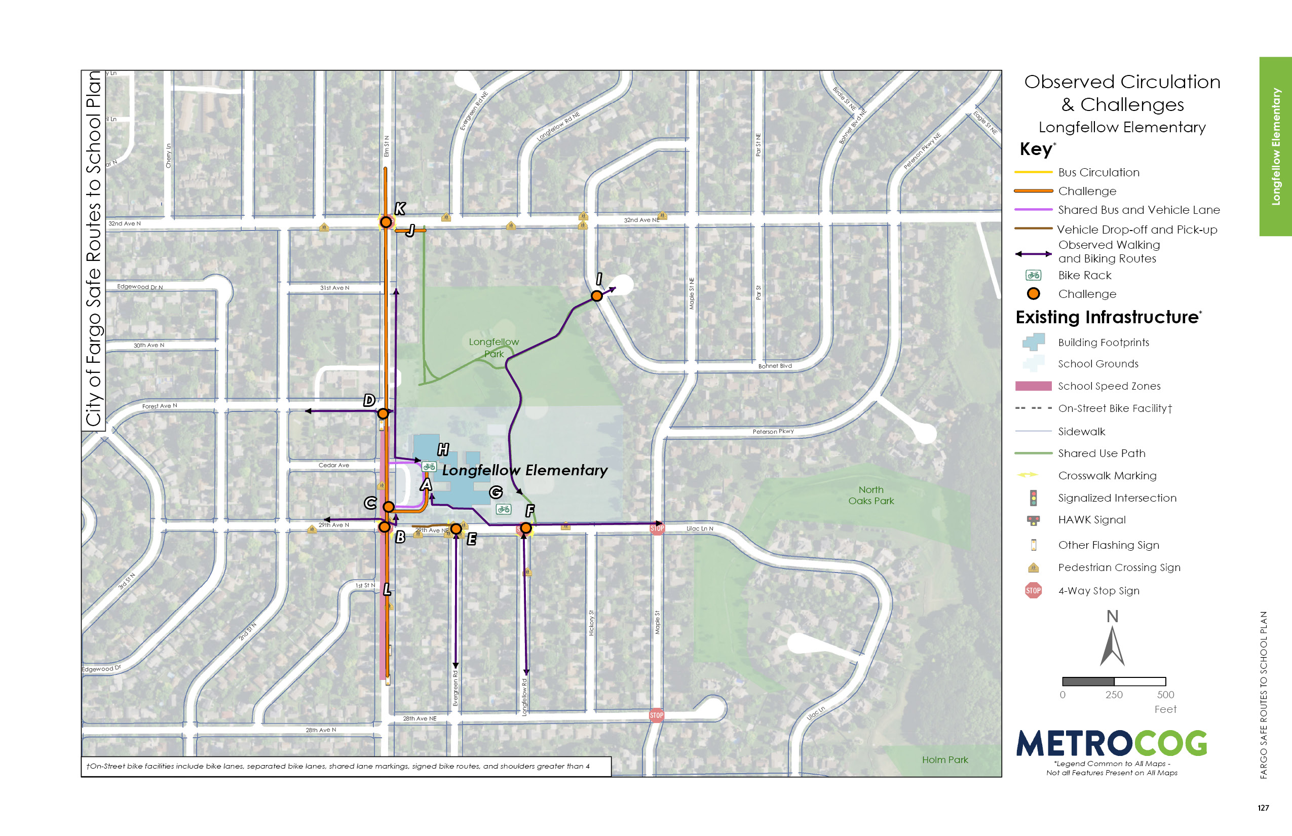 Circulation Challenges Map of Longfellow Elementary