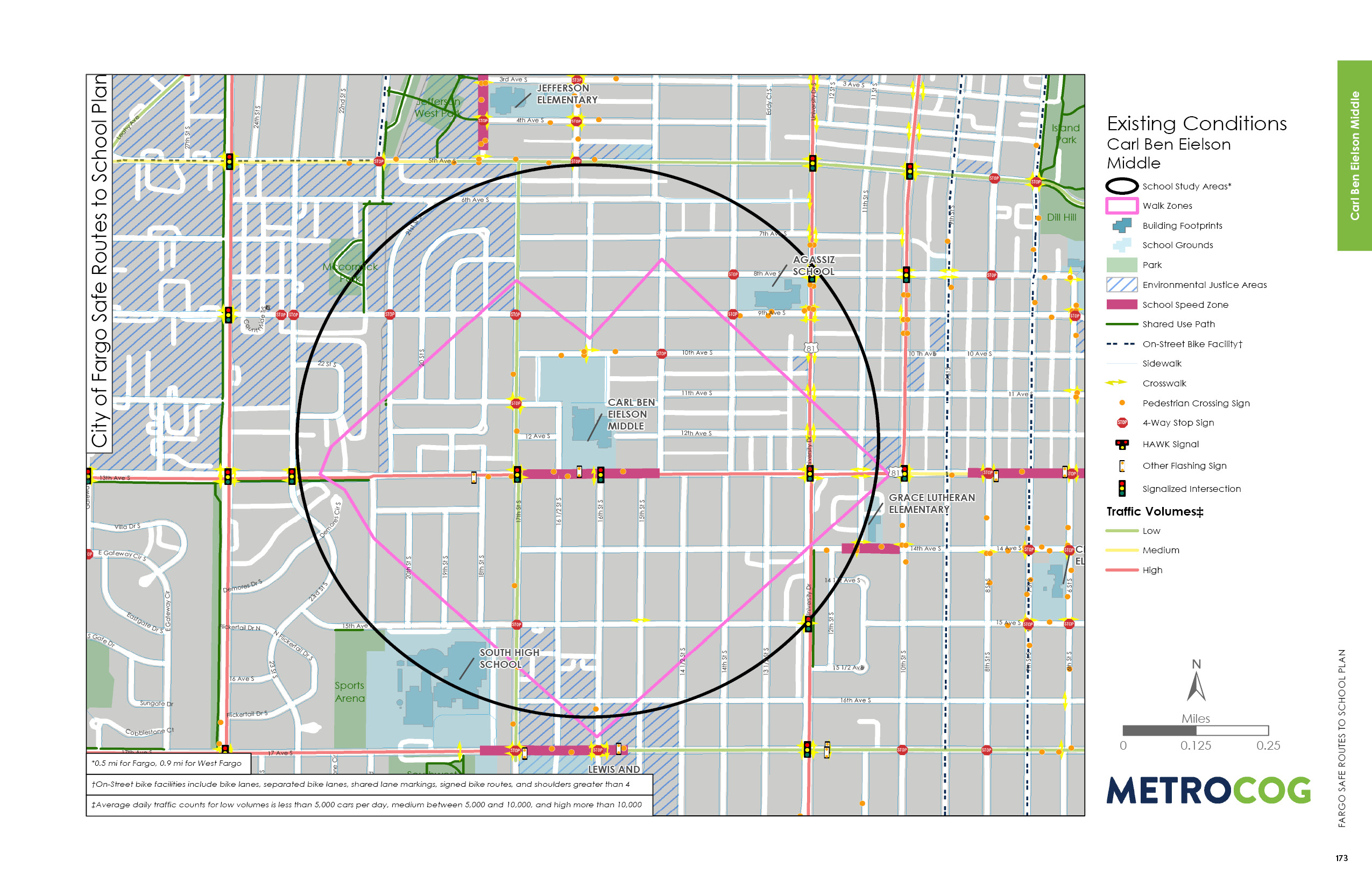 Existing Conditions Map of Carl Ben Eielson Middle