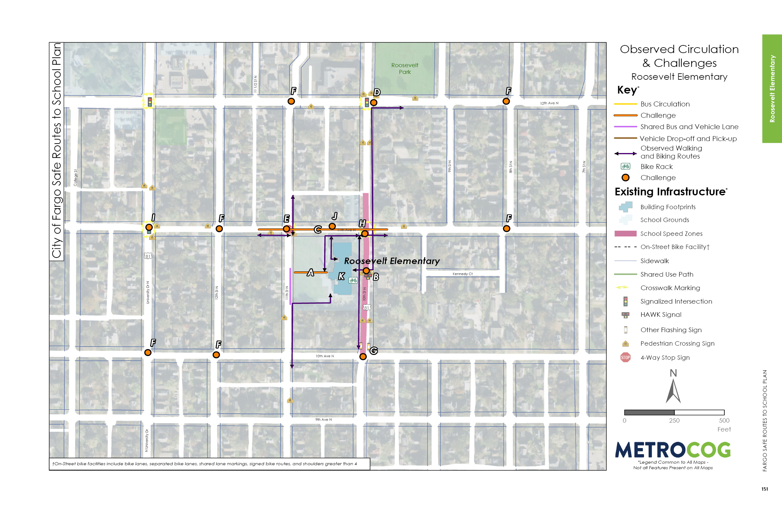 Circulation Challenges Map of Roosevelt Elementary