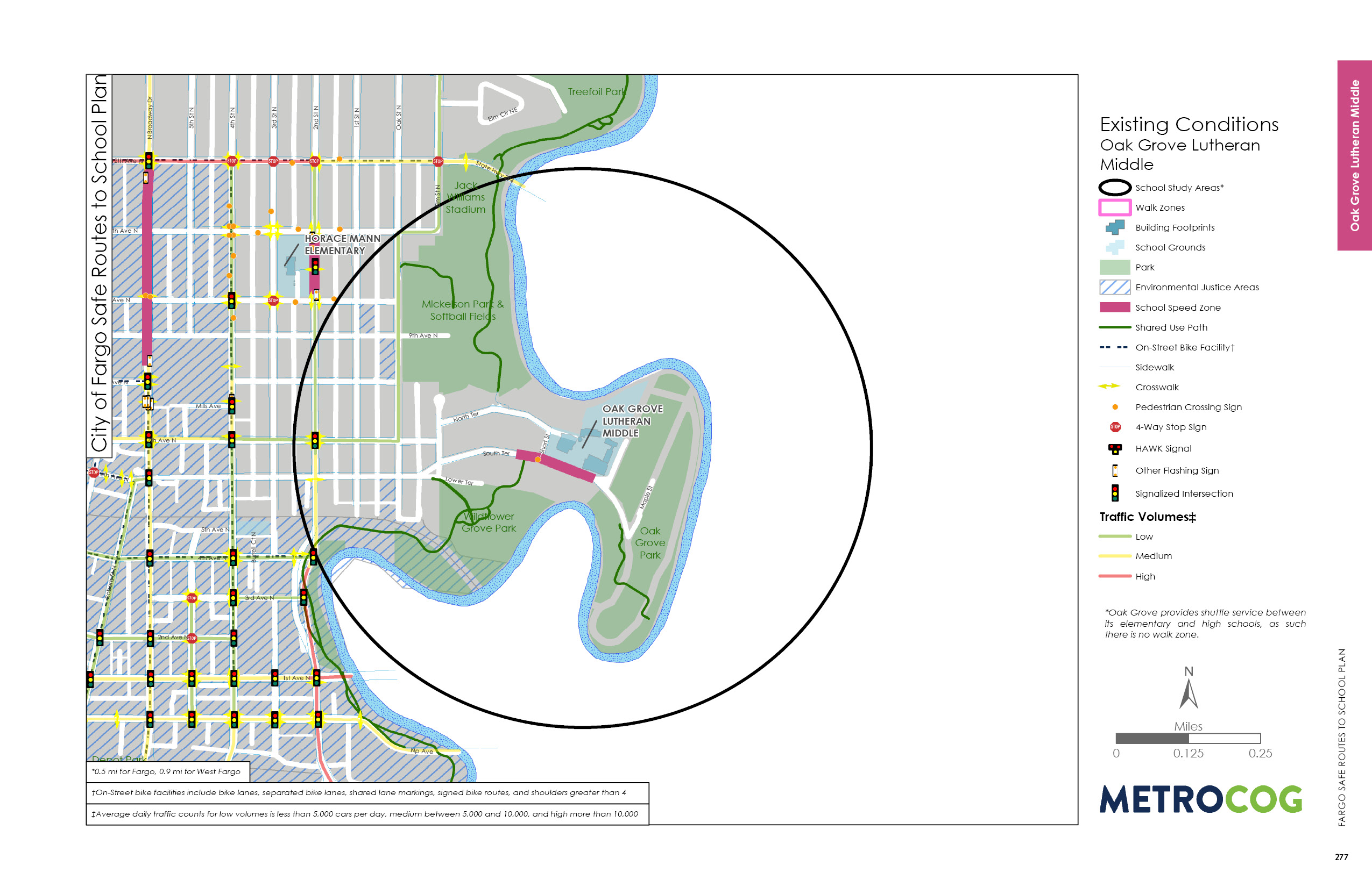 Existing Conditions Map of Oak Grove Middle
