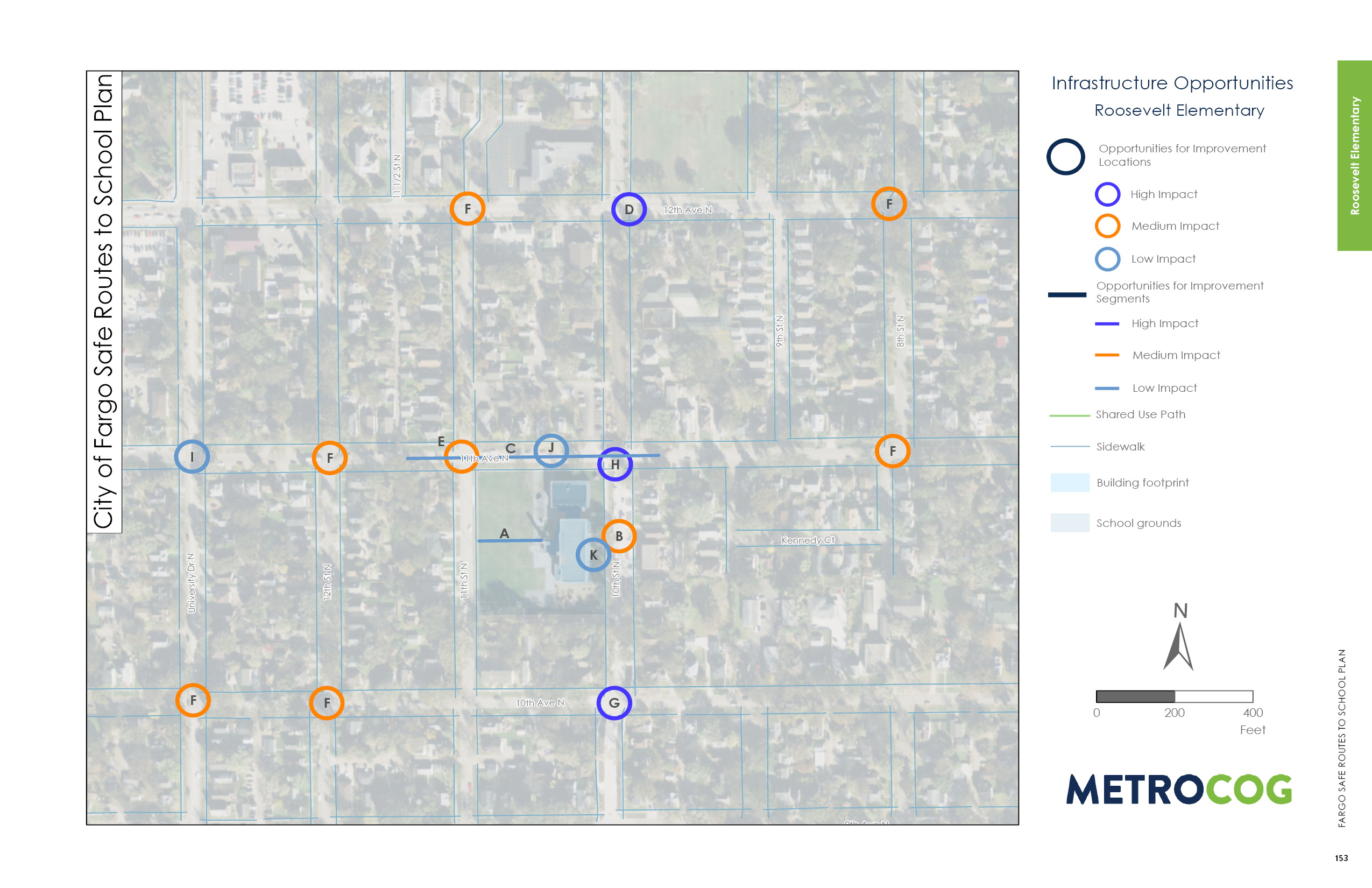 Opportunities for Improvement Map of Roosevelt Elementary